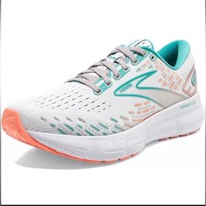 Brooks Women's Glycerin 20 Athletic Shoes - White & Teal Size 6